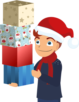 presents 15 year old boy Boy With Presents