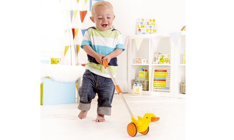 Duck Roll-Along toy for 1 year olds