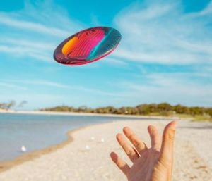wingman flying disc toy is perfect for the beach
