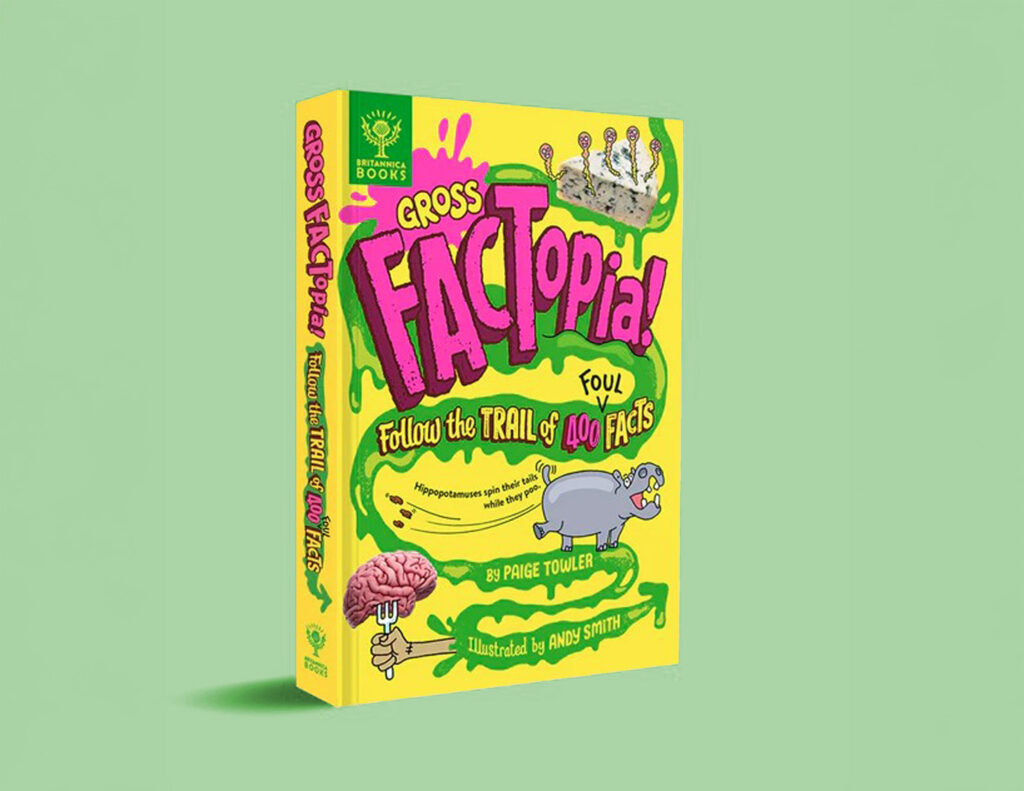 gross factopia book for reading on the beach