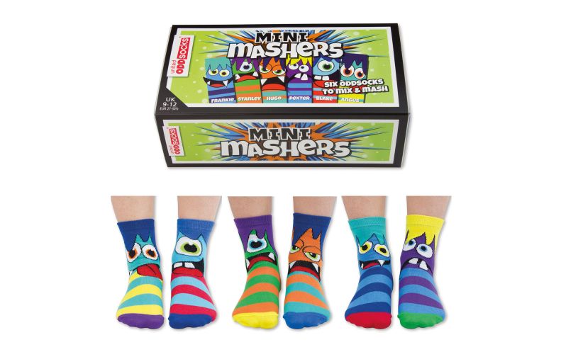 mini mashers socks and outer box