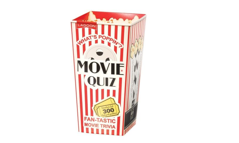 movie quiz in its popcorn-style case