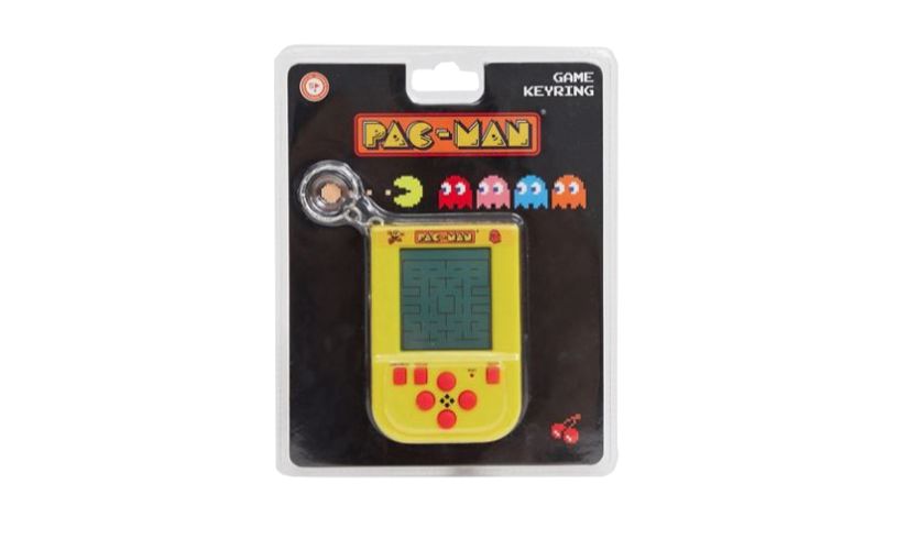 pac-man handheld game in packaging