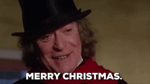 scrooge saying merry christmas