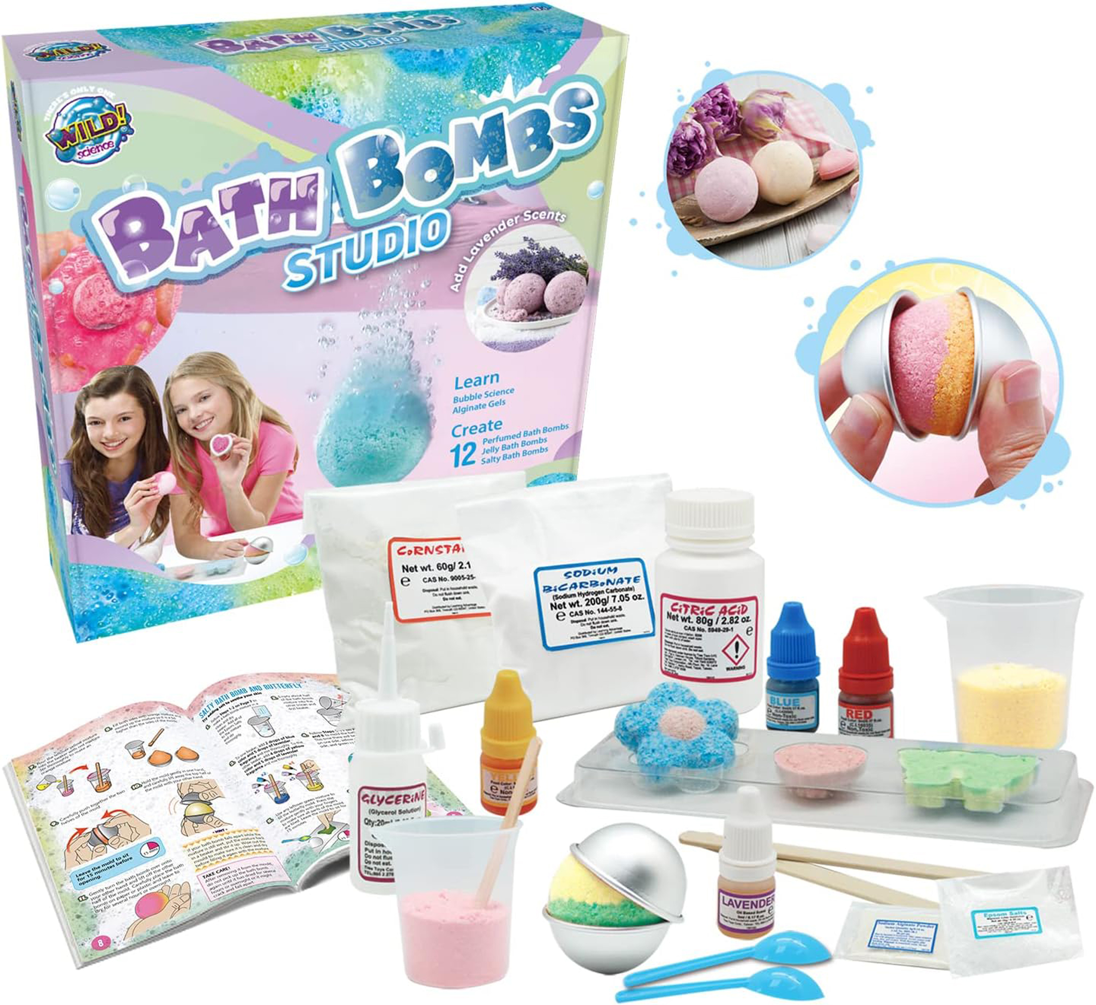 Bath Bomb Studio box contents