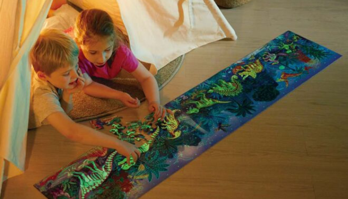 glow in the dark toys dinosaurs puzzle