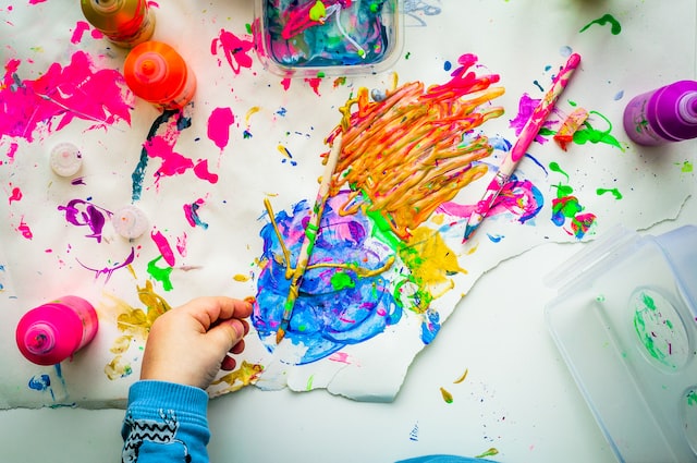 Sensory painting for kids