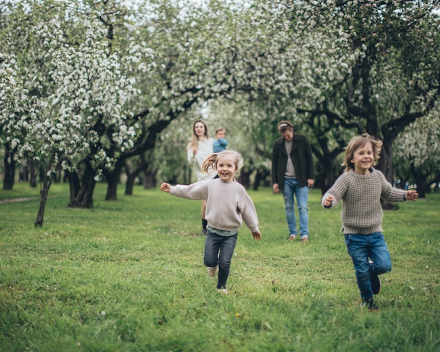 kids playing half term