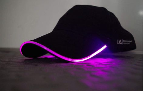 Flashing LED Baseball Cap - Electric Pink